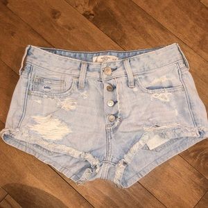Abercrombie & Fitch Denim Shorts Size 2 Light Wash